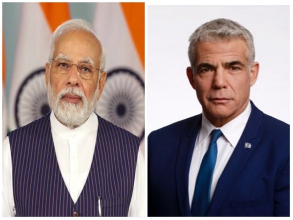 Prime Minister Narendra Modi and new PM of Israel Yair Lapid.