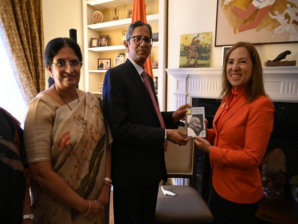 CJI N V Ramana gives autobiography of Mahatma Gandhi to California Governor Eleni Kounalakis