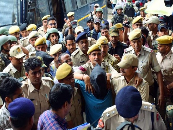 All four accused of Udaipur killing incident were produced before NIA court on July 2 (Photo:ANI)