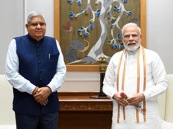 West Bengal Governor Jagdeep Dhankhar with Prime Minister Narendra Modi