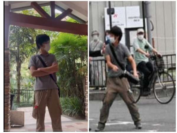 Chinese youth dress, pose similar to Shinzo Abe's killer