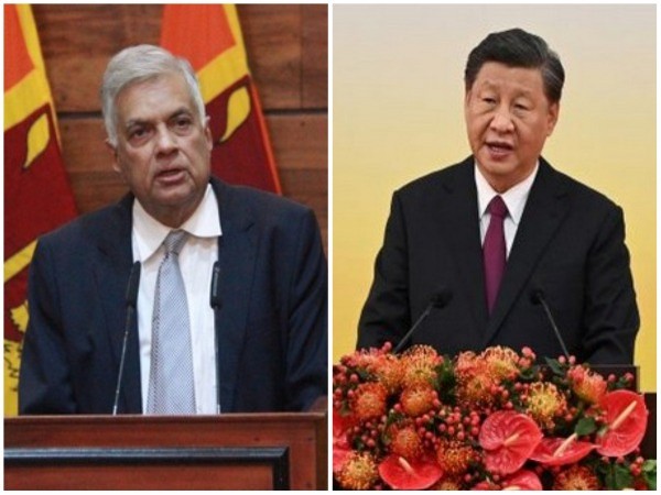 Sri Lanka President Ranil Wickremesinghe and his Chinese counterpart Xi jinping (File Image)
