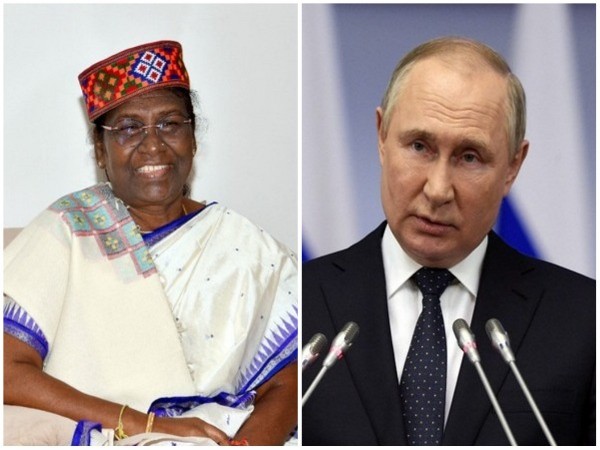 President-elect Droupadi Murmu and Russian President Vladimir Putin. 