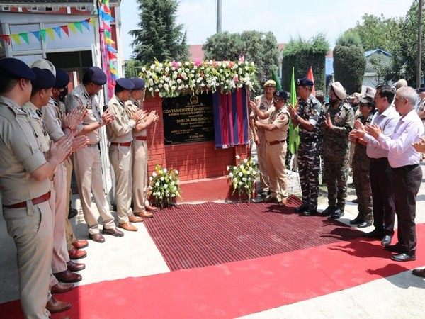 DGP inaugurating Containerized Shooting Range at Armed Police Complex Humhama, Srinagar