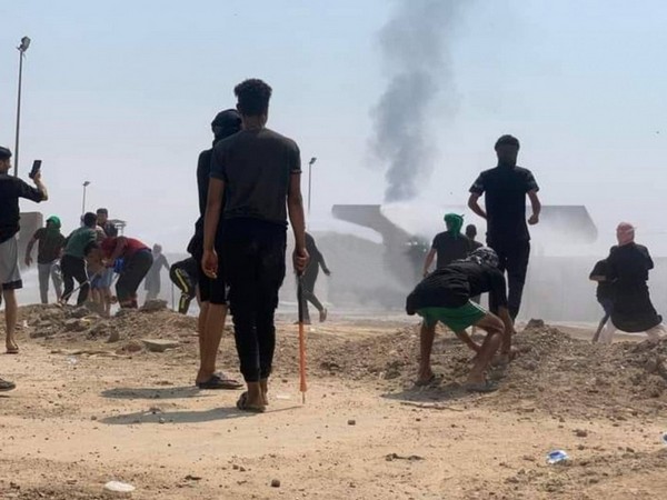 Visuals from Iraq where demonstrations erupt against a Chinese Oil Company. 