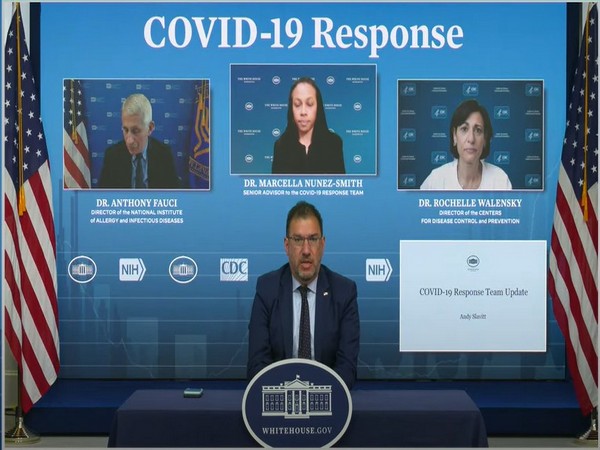White House coronavirus adviser Andy Slavitt speaking during a press briefing on Tuesday.(Photo Credit: White House Youtube)