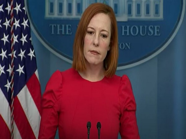 White House press secretary Jen Psaki at a briefing.