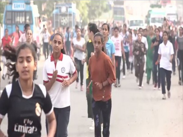 Women Marathon organised in Udhampur on Sunday.