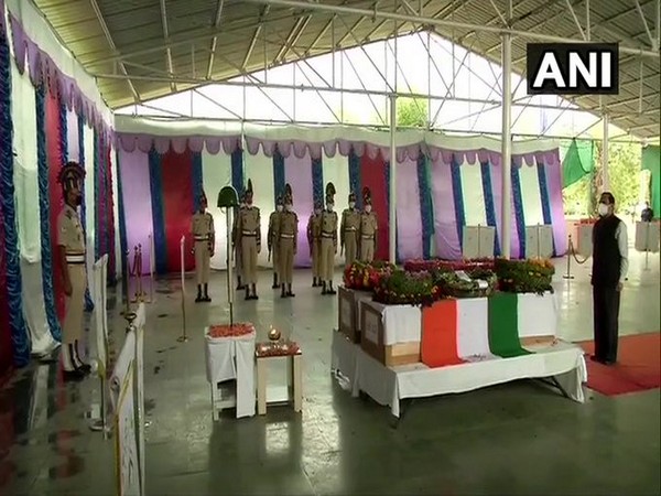 Visuals from the wreath-laying ceremony on Tuesday. [Photo/ANI]