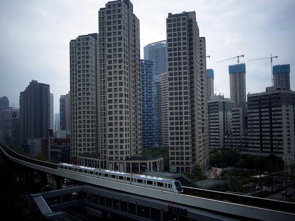 A subway train is seen on the first day of Wuhan resuming its services following lockdown due to the COVID-19 outbreak