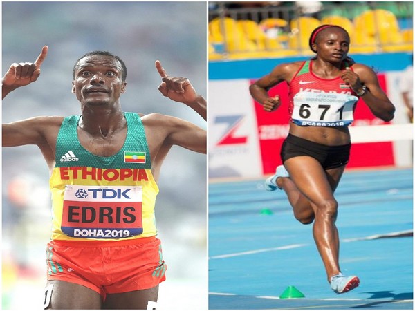 Muktar Edris and Hellen Obiri 