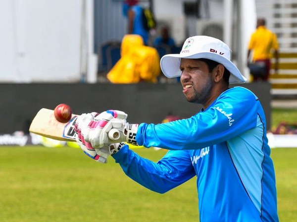 Former West Indies skipper Ramnaresh Sarwan (Photo/ Windies Cricket Twitter)