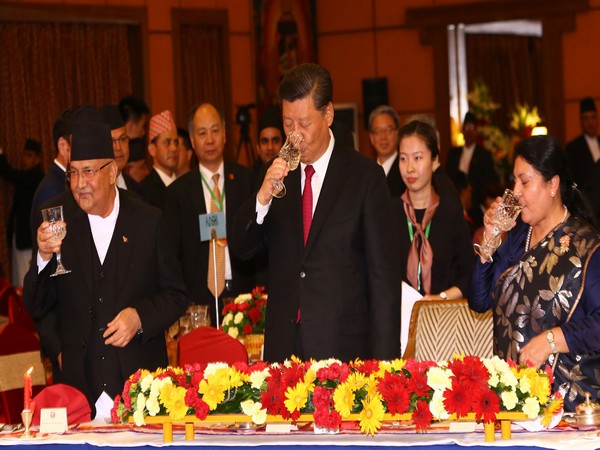 Chinese President Xi Jinping in Kathmandu.