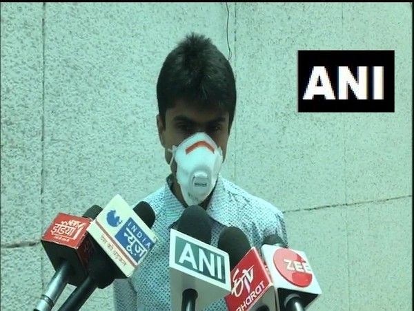 Gautam Buddh Nagar District Magistrate Suhas Lalinakere Yathiraj speaking to media on Friday. (Photo/ANI)