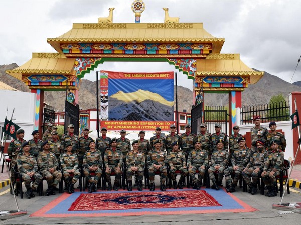 Lt Gen YK Joshi on Wednesday flagged off a mountaineering expedition to Mount APSARASAS-II in the Ladakh region. 