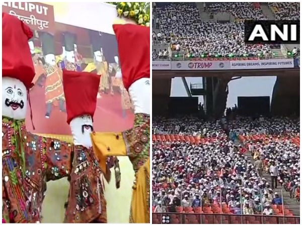 Grand welcome awaits US President Donald Trump. Photo/ANI