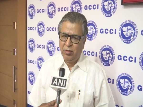 Yogendra Kumar Trivedi, Operating Officer, Gujarat Chamber of Commerce and Industry  speaks to ANI in Ahmedabad on Wednesday [Photo/ANI]