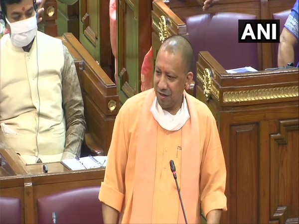 Uttar Pradesh Chief Minister Yogi Adityanath in Assembly. (Photo/ANI)