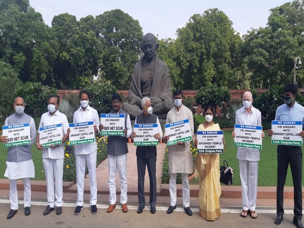 Visual from the protest. 