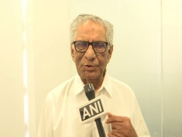 Senior YSRCP leader Ummareddy Venkateswarlu speaking to ANI on Monday. Photo/ANI