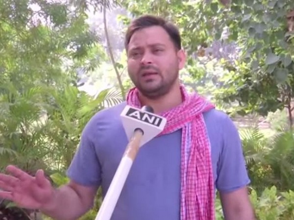 RJD leader Tejashwi Yadav speaking to ANI in Patna on Tuesday. [Photo/ANI]
