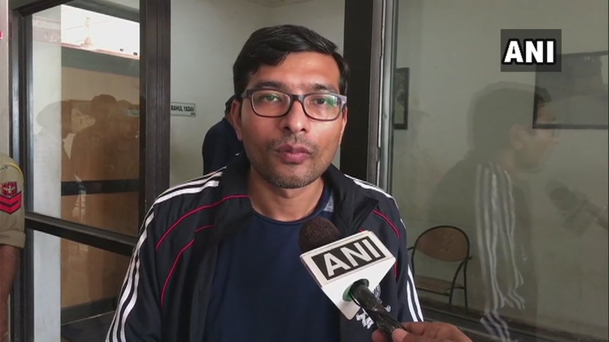 District Election Officer (DEO) Rahul Yadav speaking to ANI in Pooch, Jammu and Kashmir on Thursday.