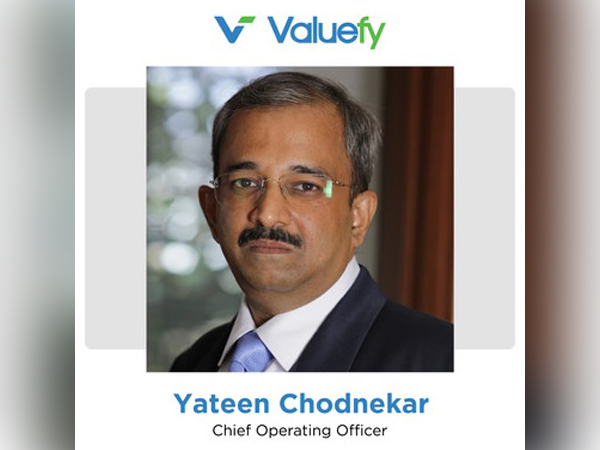 Valuefy hires Yateen Chodnekar as their new Chief Operating Officer for their global operations.