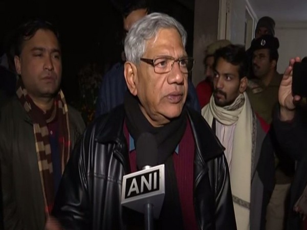 Communist Party of India (CPI) (Marxist) leader Sitaram Yechury speaking to ANI in New Delhi on Monday. Photo/ANI
