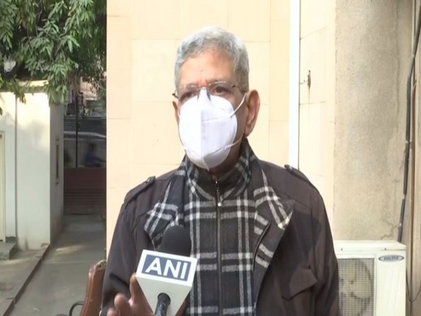 CPI(M) general secretary Sitaram Yechury speaking to ANI in New Delhi on Wednesday [Photo/ANI]
