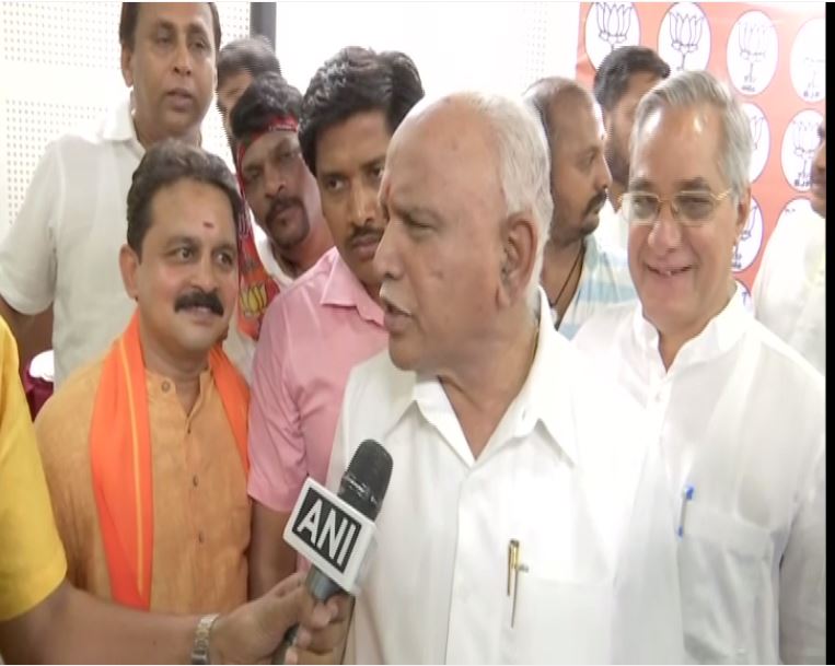 BJP leader BS Yeddyurappa speaking to ANI in Bengaluru on Thursday. Photo/ANI