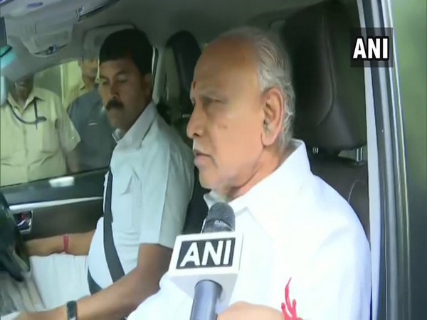 Karnataka Chief Minister BS Yediyurappa speaking to ANI in Bengaluru on Monday. (Photo/ANI)