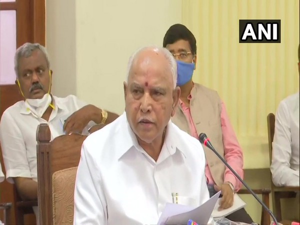 Karnataka Chief Minister BS Yediyurappa speaking at a press conference in Bengaluru on Wednesday. Photo/ANI