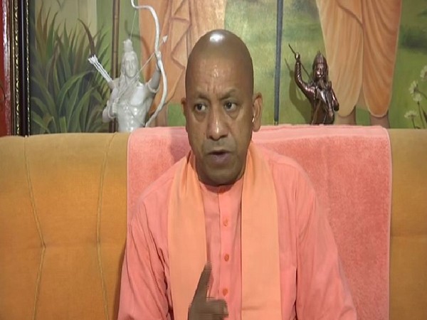 Yogi Adityanath speaking at a press conference in Gorakhpur on Tuesday. Photo/ANI