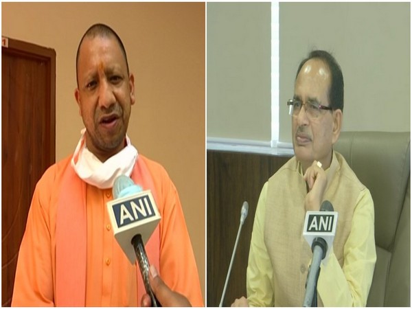 UP CM Yogi Adityanath and MP CM Shivraj Singh Chouhan (File images)