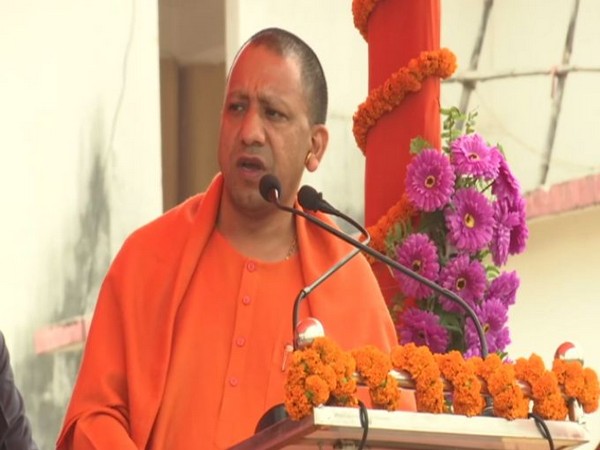 Uttar Pradesh Chief Minister Yogi Adityanath addressing a rally in Deoghar in Jharkhand on Friday. Photo/ANI