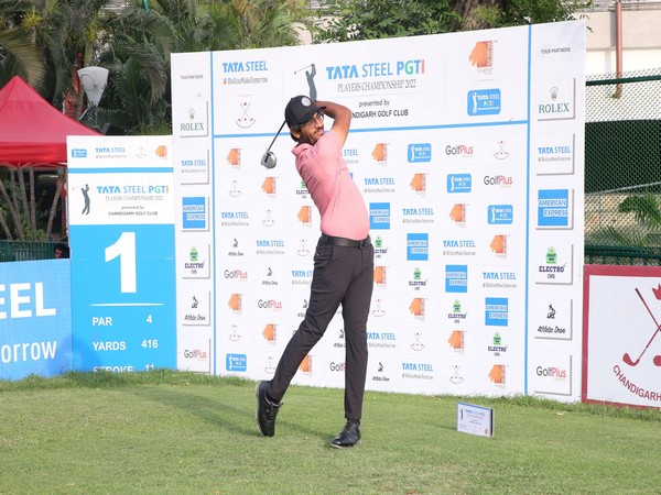 Yuvraj Singh Sandhu in action during Round-3 of PGTI Players Championship (Image: PGTI)