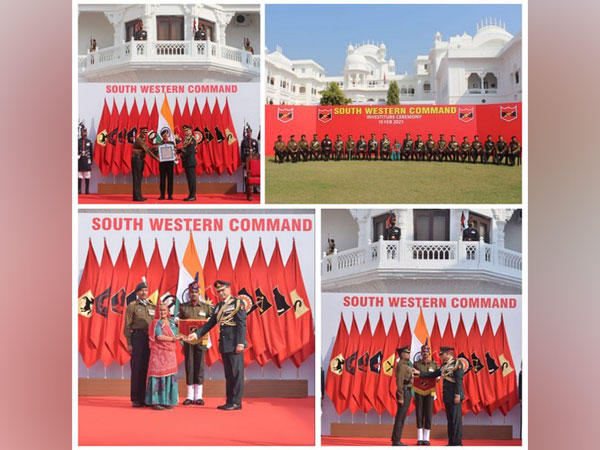 Visual of South Western Command investiture ceremony (Photo/ANI)