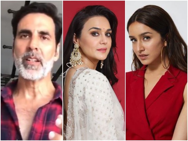 Akshay Kumar, Preity Zinta and Shraddha Kapoor (Image courtesy: Instagram)