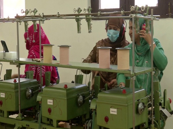 A visual from the Rajbagh silk factory in Jammu and Kashmir's Srinagar. (Photo/ANI)
