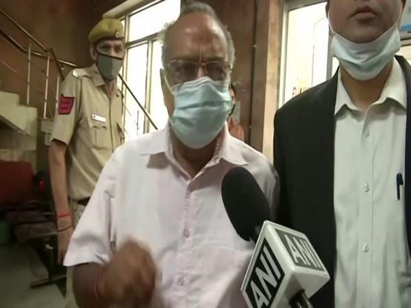 Agrasen Gehlot at ED office in Delhi (Photo/ANI)