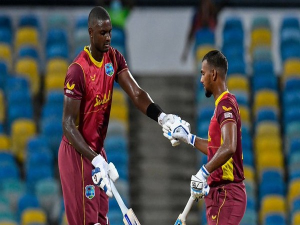 Jason Holder and Nicholas Pooran (Photo/ ICC Twitter)