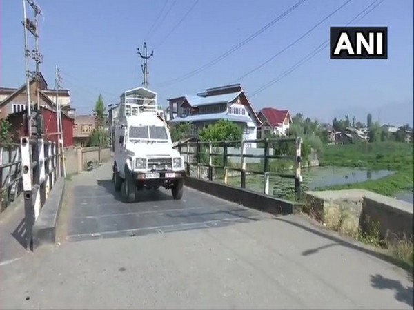 Visual from Zadibal area in Srinagar where an exchange of fire took place between terrorists and security forces on Sunday. [Photo/ANI]
