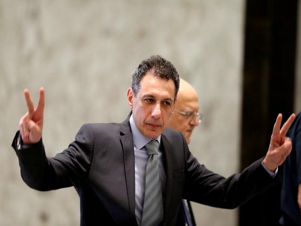 Lebanese businessman Nizar Zakka at Beirut after being released by the Iranian government on Tuesday.