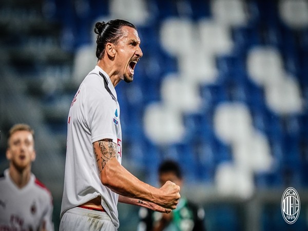 Striker Zlatan Ibrahimovic (Photo/AC Milan Twitter)