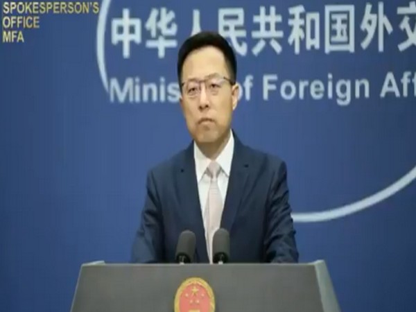 Chinese Foreign Ministry Spokesperson Zhao Lijian speaking during a press conference oon Monday.