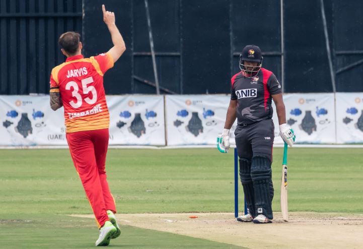 Zimbabwe won third ODI by 131 runs against UAE on Sunday (Photo/ Zimbabwe Cricket Twitter)