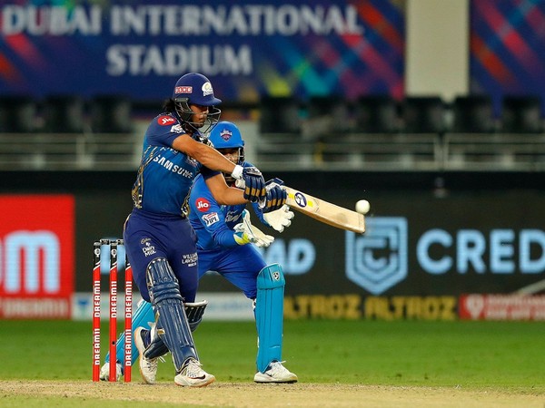 Mumbai Indians' batsman Ishan Kishan in action against Delhi Capitals. (Photo/ iplt20.com)