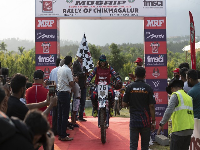 TVS Racing factory rider Aishwarya Pissay (Image: TVS Racing media)