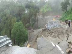
      
      Newly constructed section of road on Rishikesh-Gangotri...
      
      