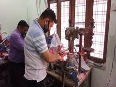 
      
      Specially-abled people in Dehradun preparing masks, face...
      
      